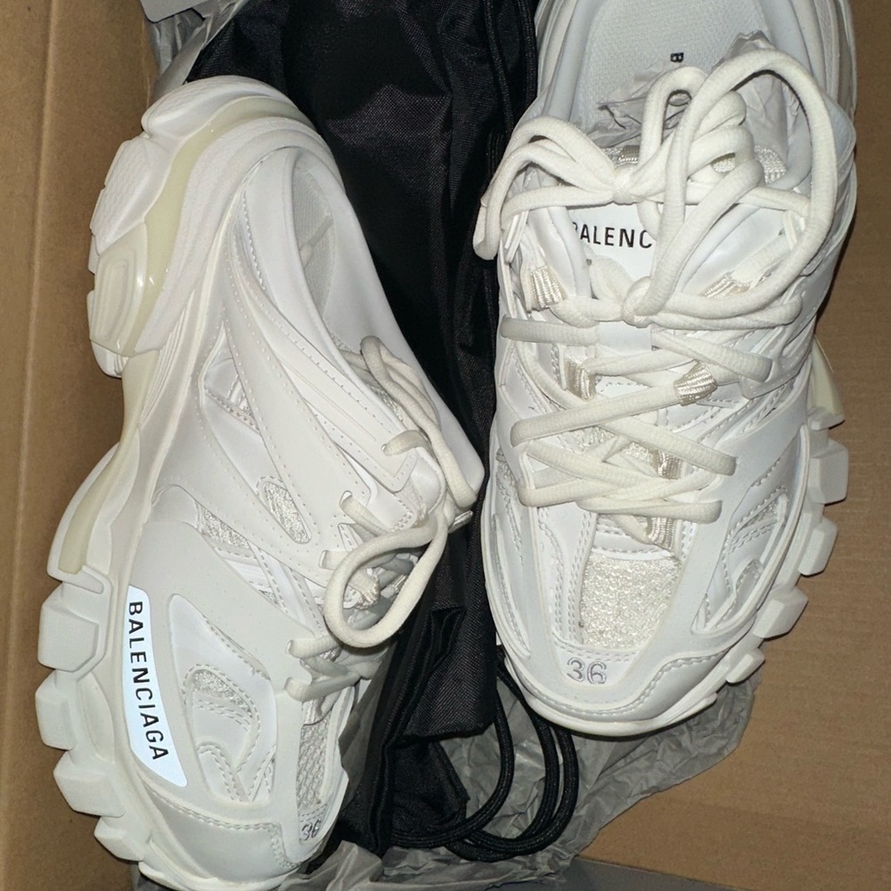 BalenciagaTrack Mules 'White'